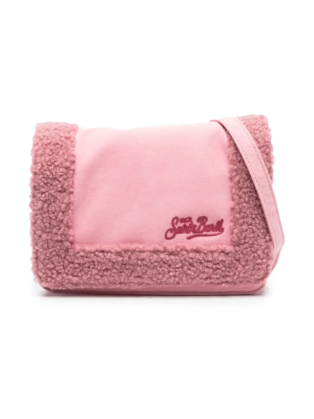 

MC2 Saint Barth Kids Shearly sherpa crossbody bag - Pink