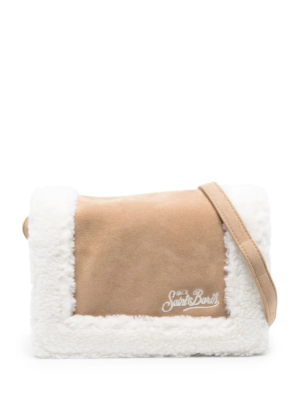 

MC2 Saint Barth Kids Shearly sherpa crossbody bag - Neutrals