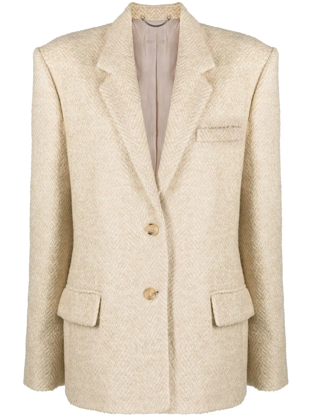 

Magda Butrym notched-lapel single-breasted blazer - Neutrals