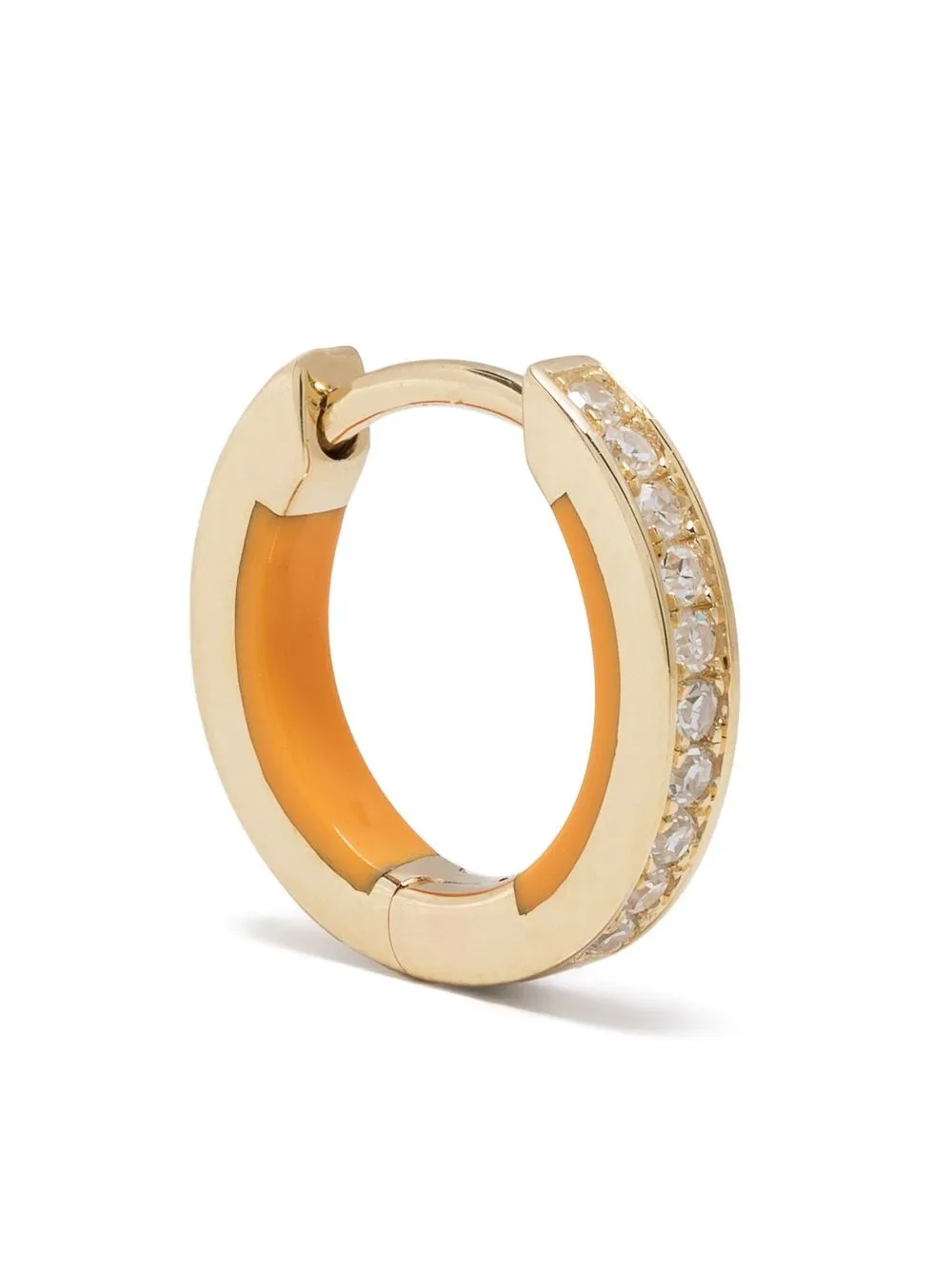 

Maria Black gold diamond hoop earring