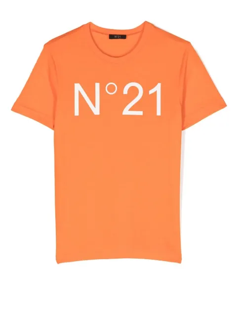 Nº21 Kids logo-print T-shirt