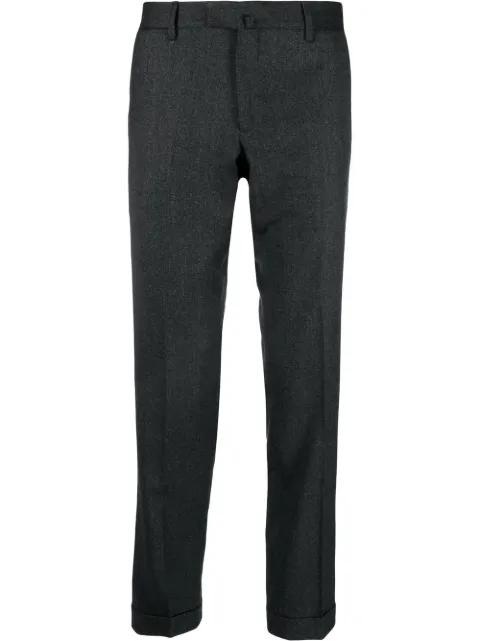 slim-cut tailored trousers