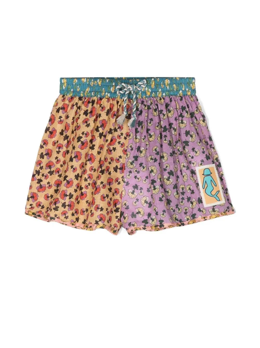 

ZIMMERMANN Kids floral-print cotton shorts - Purple