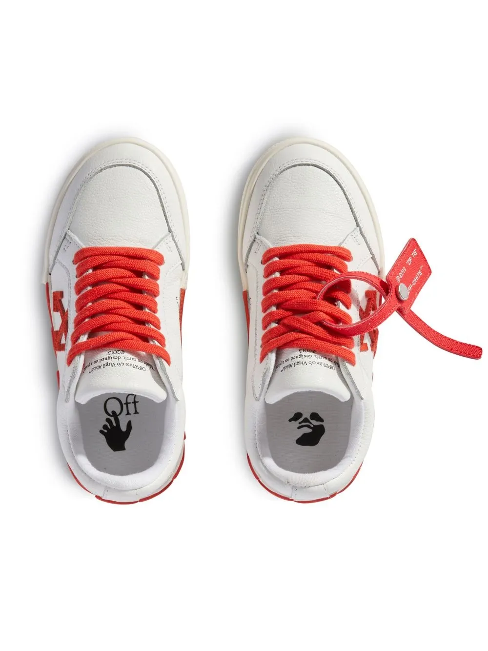 Off-white Vulcanized Low-top Sneakers In White