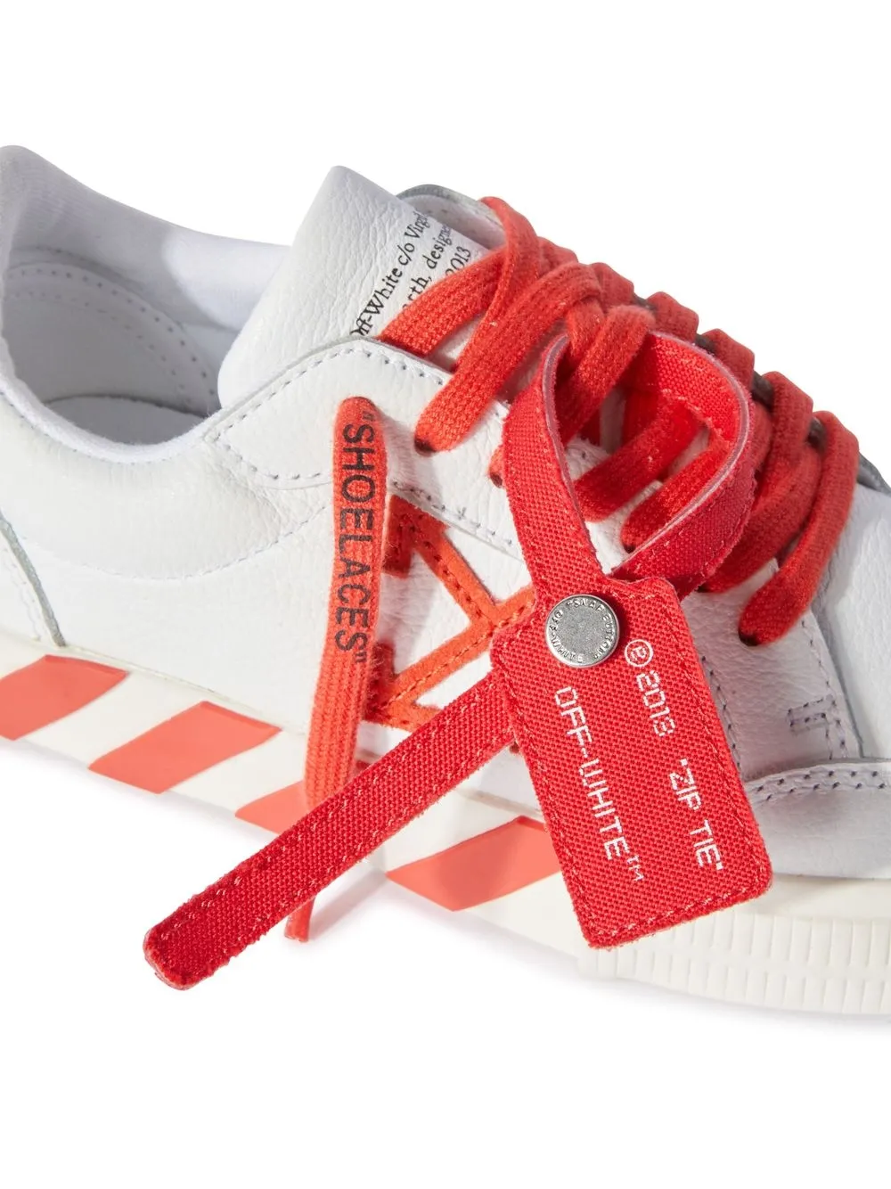 Off-white Vulcanized Low-top Sneakers In White