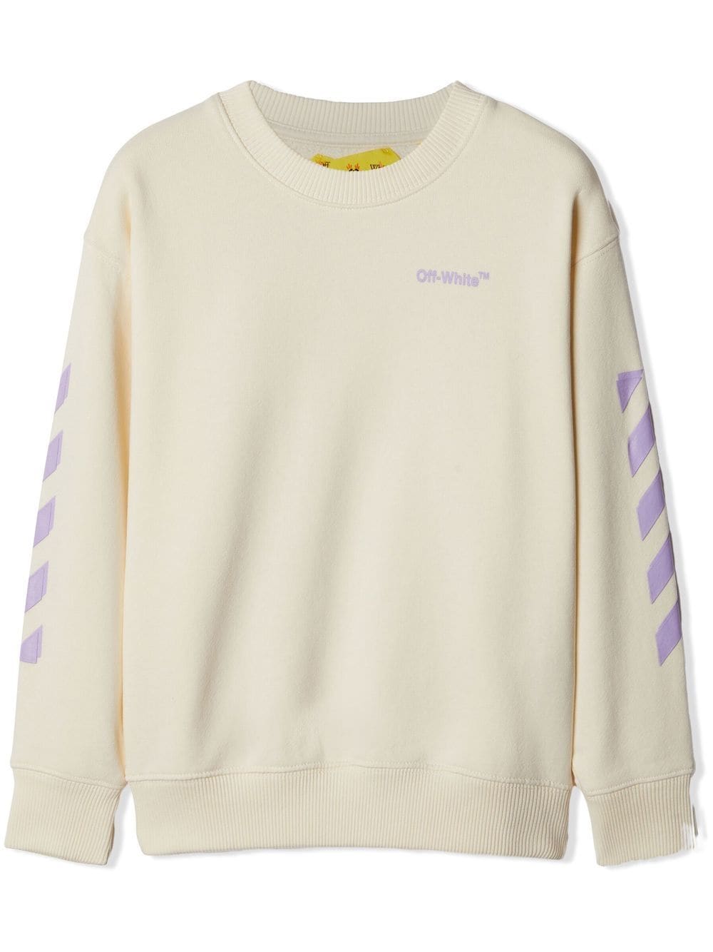 Shop Off-white Arrows-motif Crew Neck Sweatshirt In White
