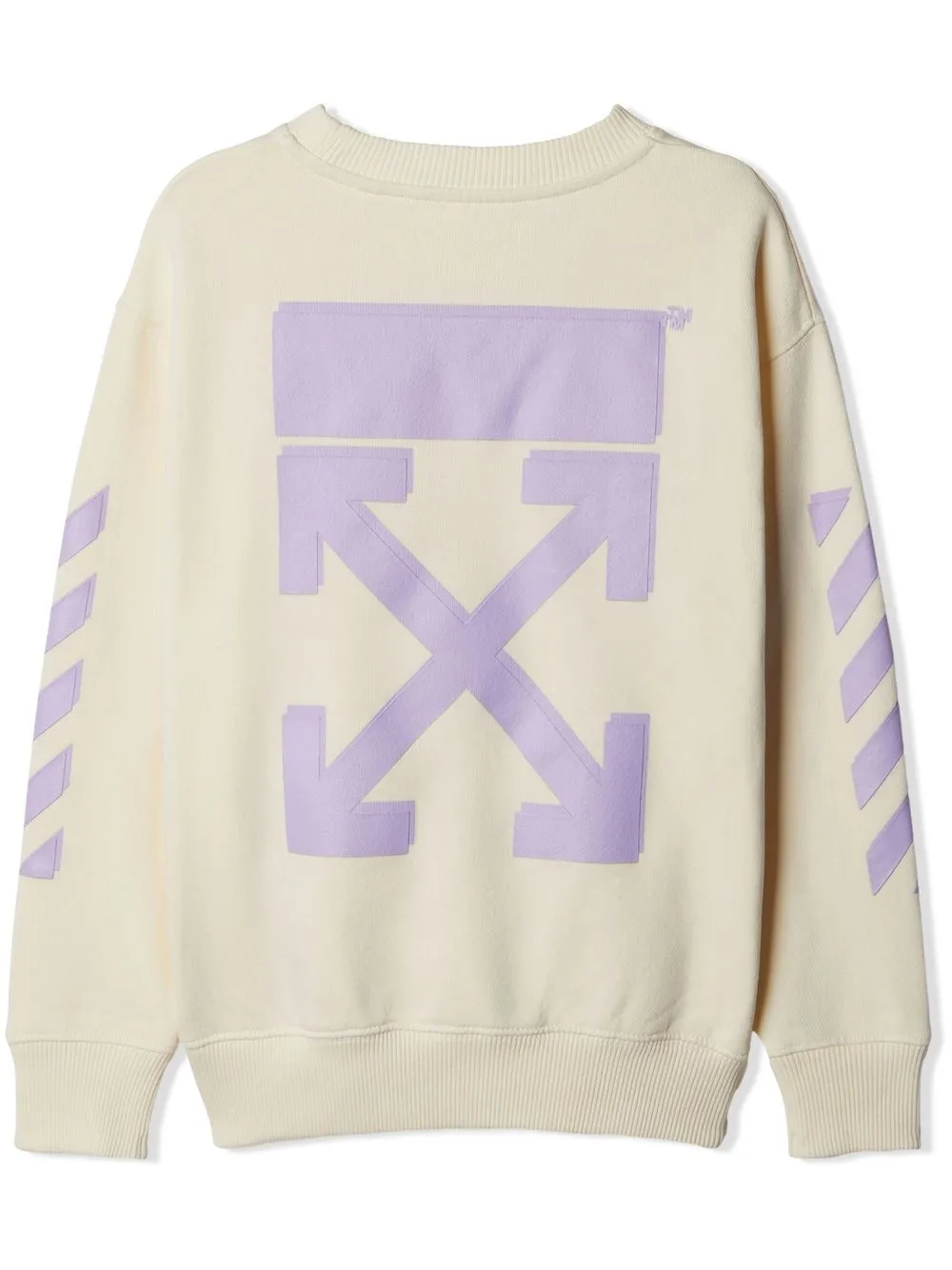 Shop Off-white Arrows-motif Crew Neck Sweatshirt In White