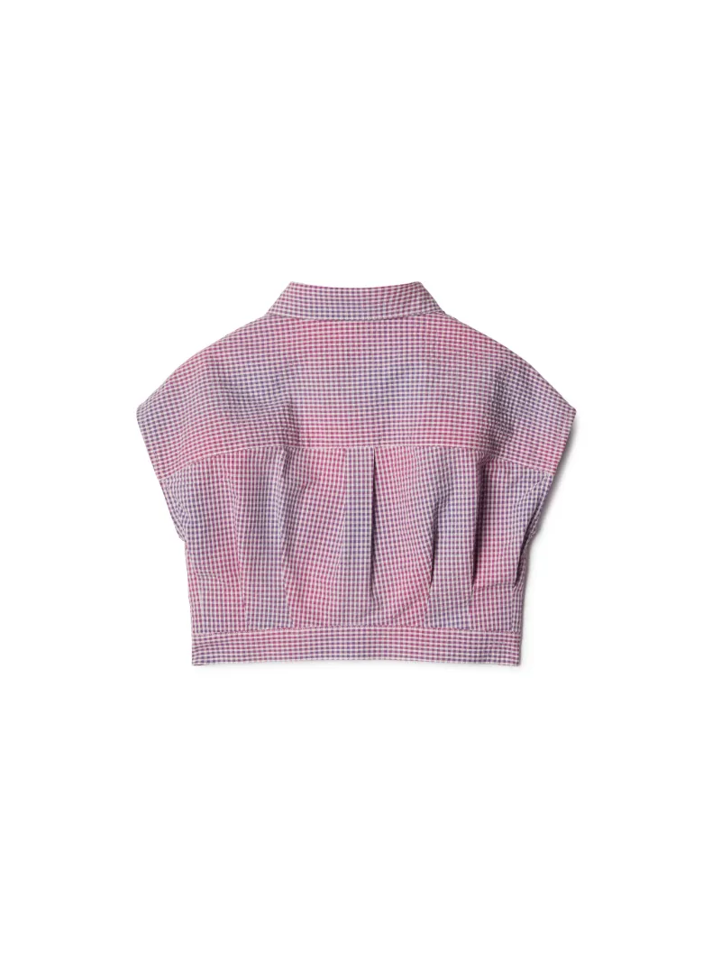 Diag Cropped T-Shirt mit Tasche