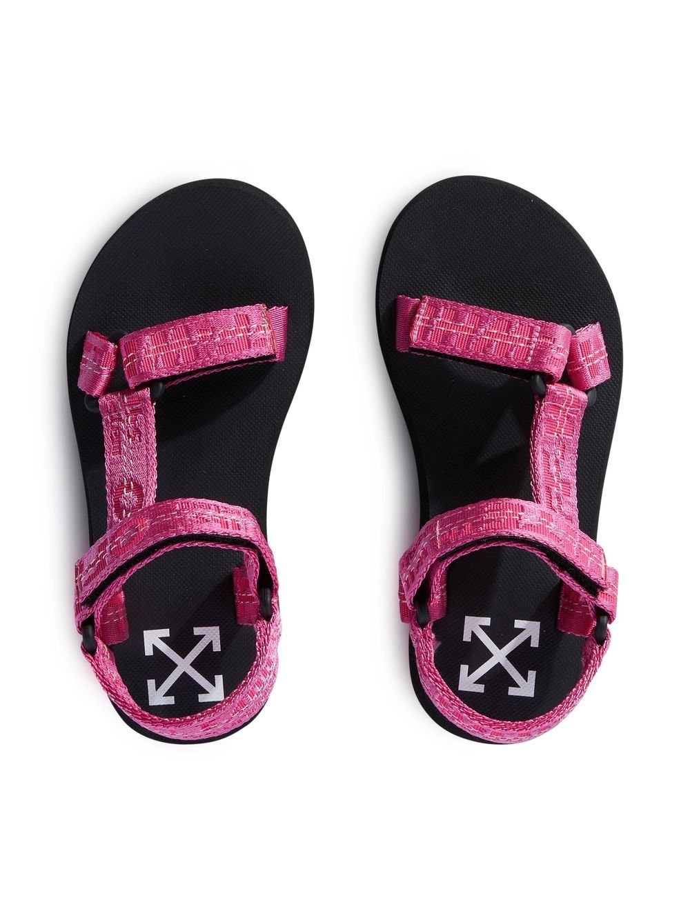 Shop Off-white Touch Strap Sandals In Pink