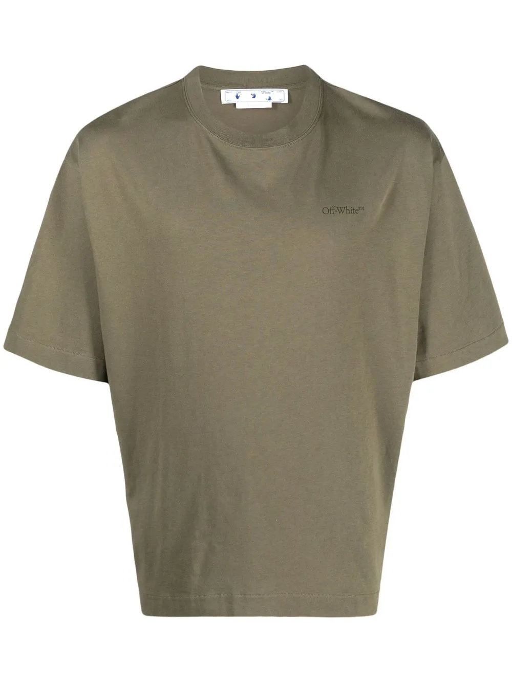 

Off-White playera con logo estampado - Verde