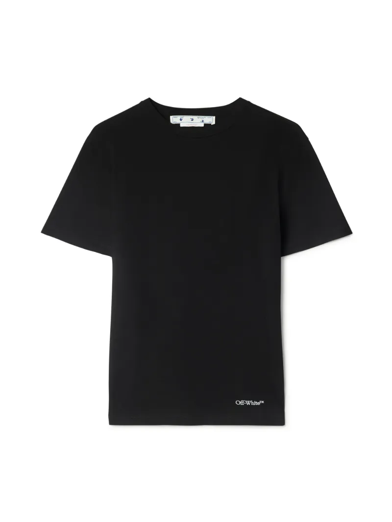 Scribble Diag Enges kurzärmeliges T-Shirt