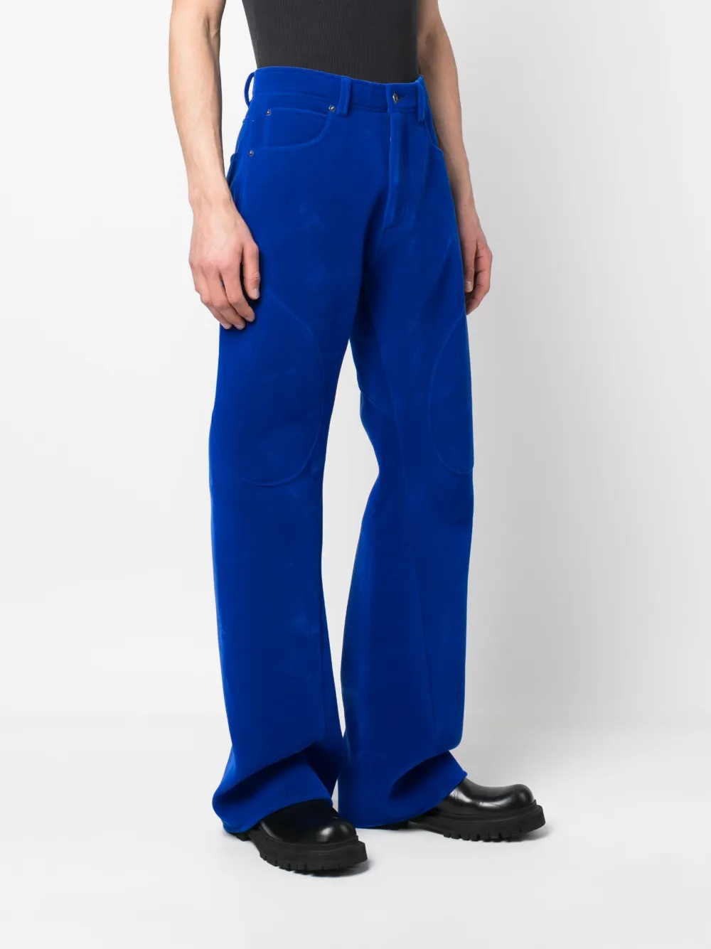  Off-white Flock Contour Tapered Trousers - Blue 