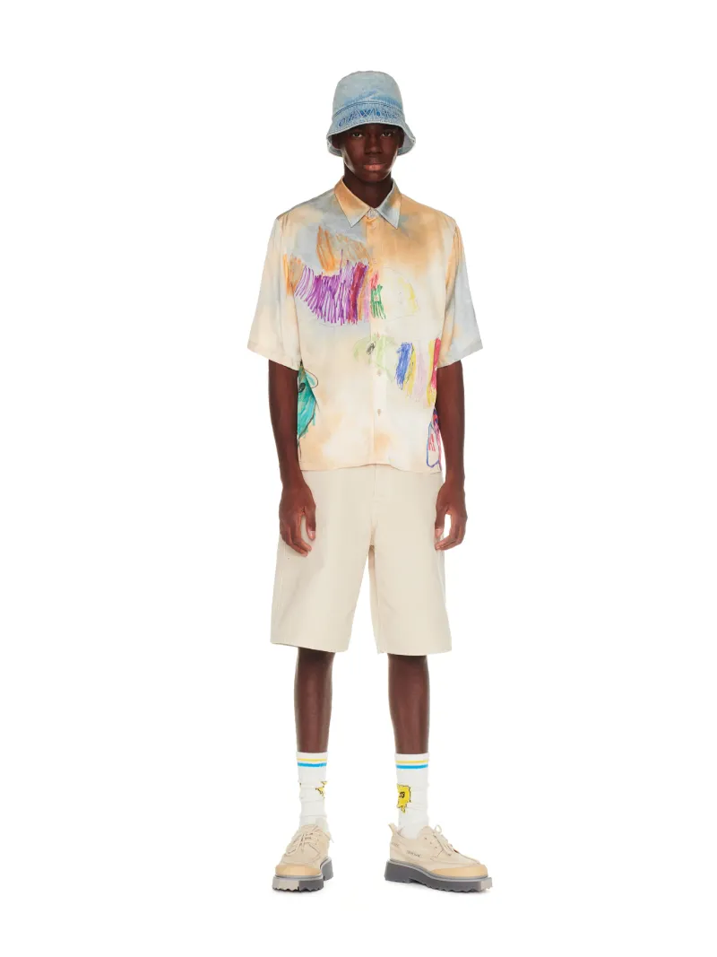 Cartoon Satin S/S Shirt
