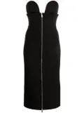 Off-White strapless midi dress - Black