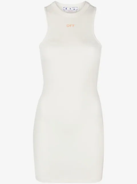 Off-White Sleek Rowing logo-print minidress