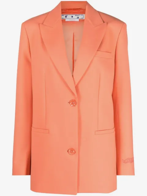 Off-White Blazer Tomboy com abotoamento simples