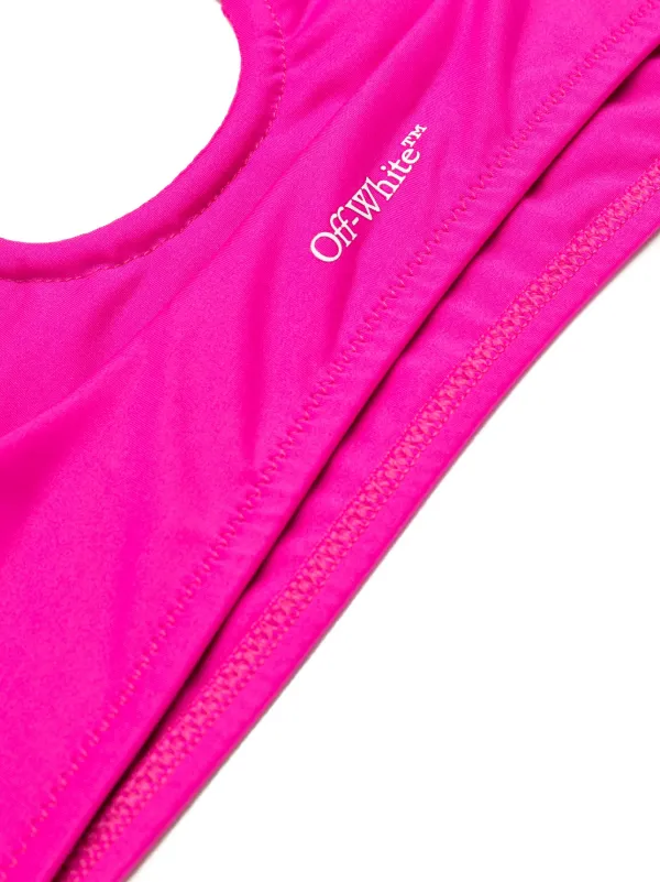 Off-White logo-print Bikini | Pink | FARFETCH