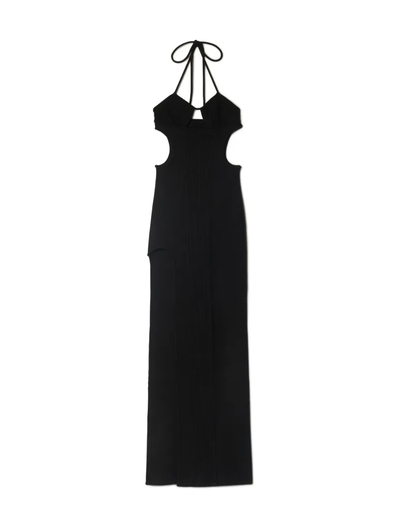 Cut Out Rib Long Dress