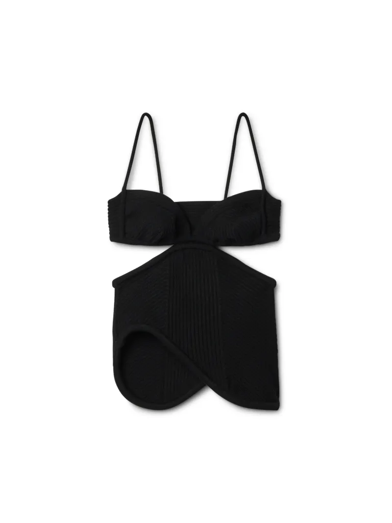 Cut Out Rib S/L Top