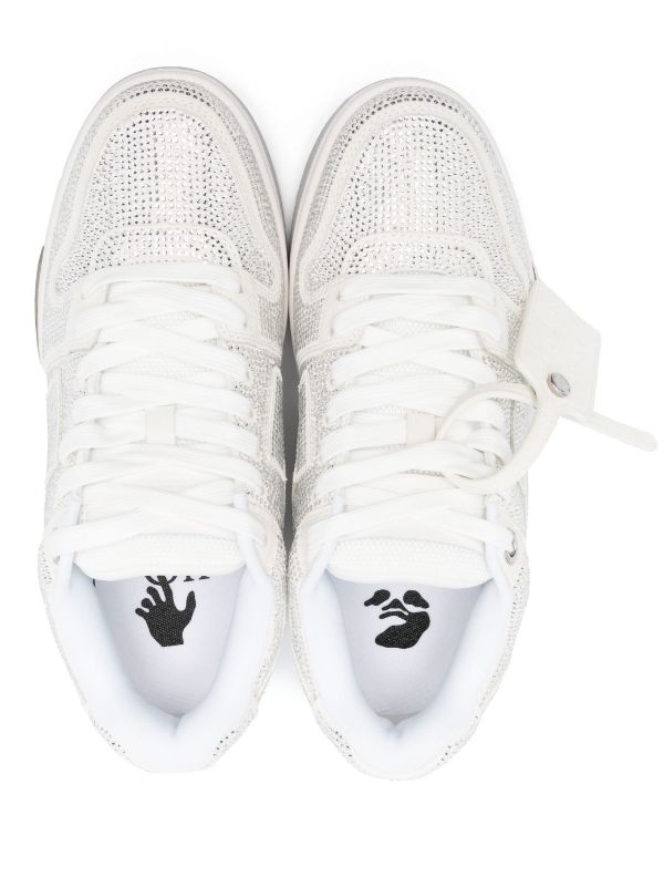 Off-White Out Of Office Strass Leather Sneakers - Farfetch