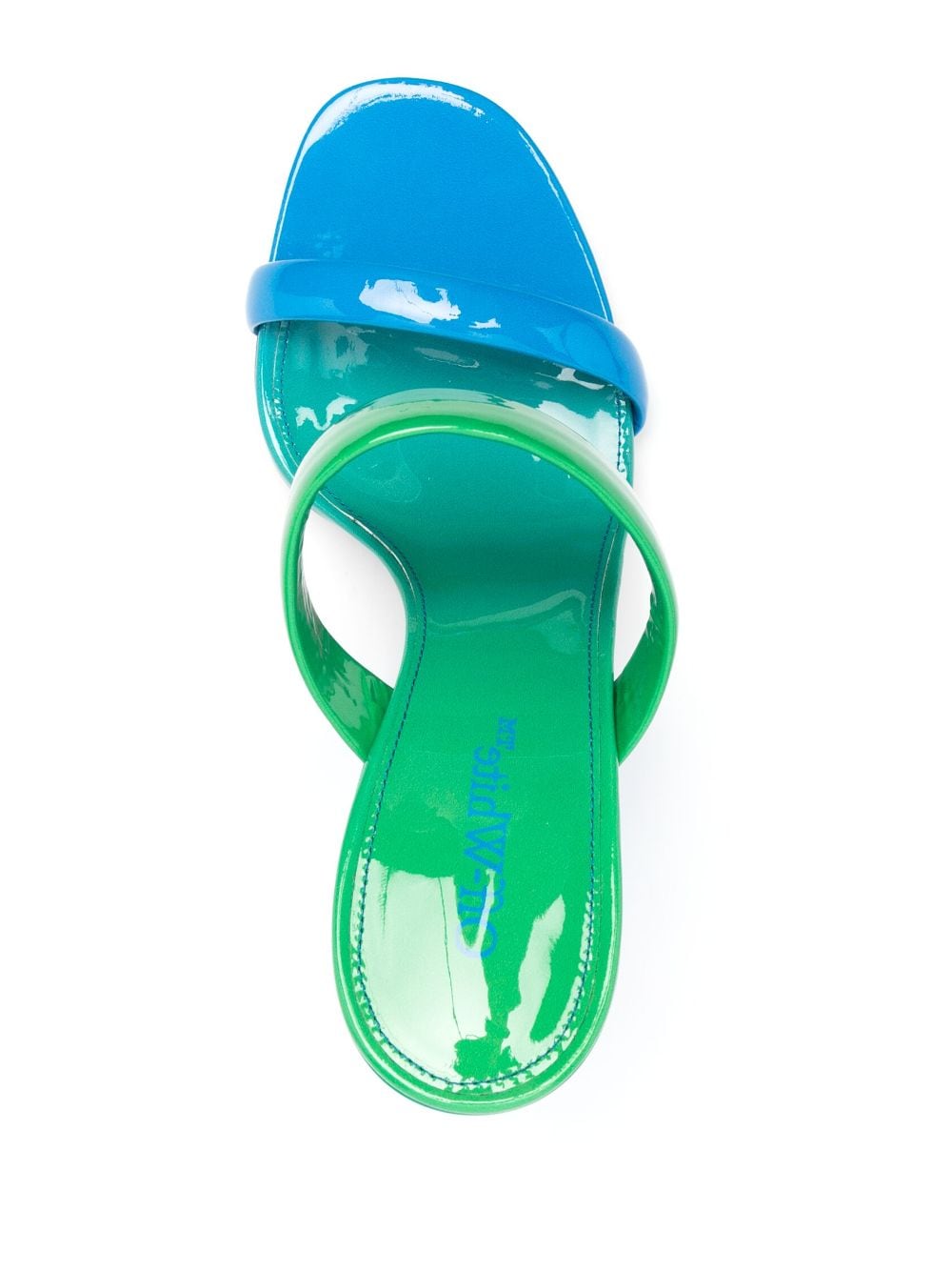 Shop Off-white Shade Meteor Block 120mm Sandals In Blau