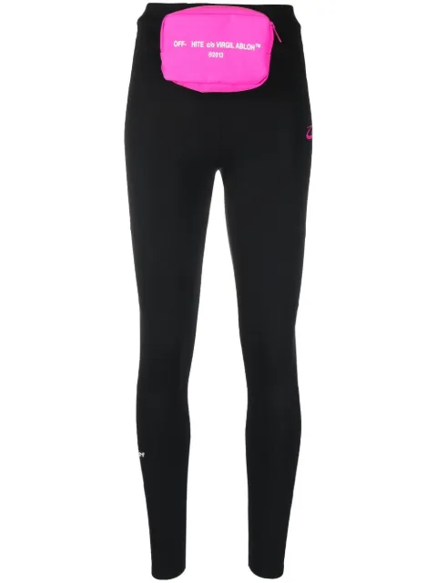 Off-White For Run detachable-pouch leggings