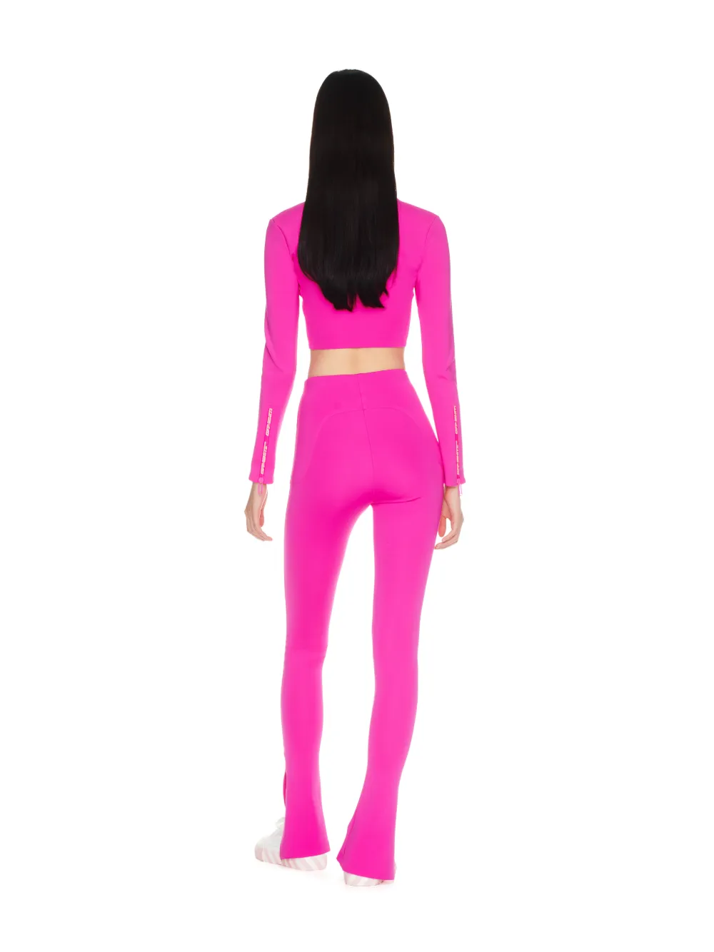 Zip Logo Split Leggings