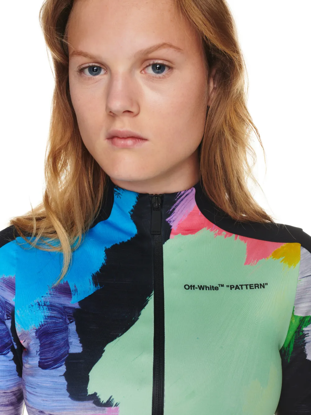 Brush Stroke Crop Ls Top