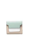 Marni logo-print leather wallet - Brown
