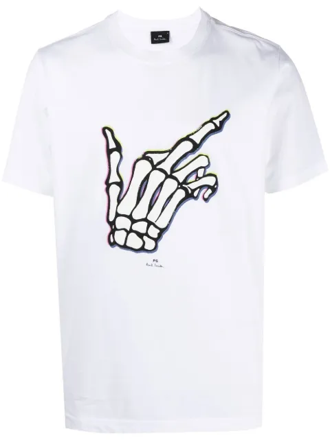 PS Paul Smith skeleton-hand print T-shirt