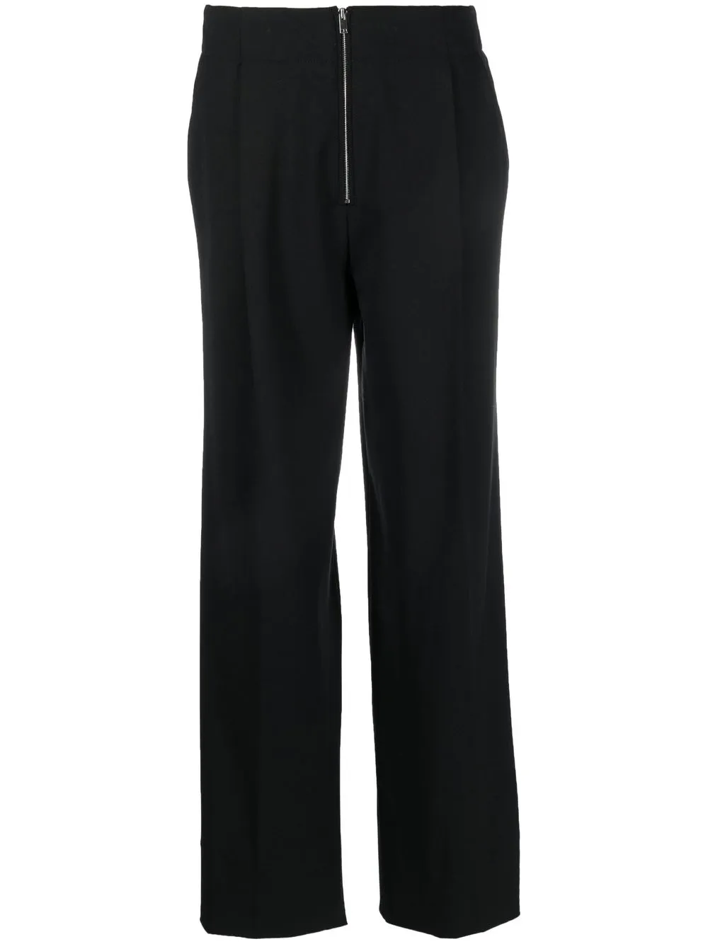 

Proenza Schouler exposed-zip wide-leg trousers - Black