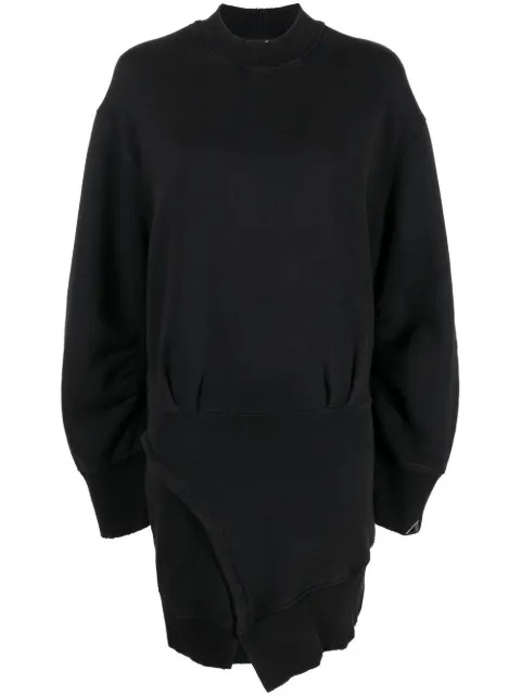 The Attico asymmetric long-sleeved jumper dress