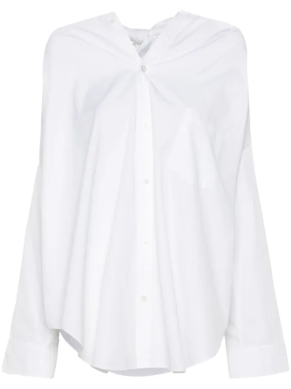 Balenciaga ノットディテール シャツ | ホワイト | FARFETCH JP