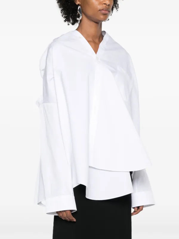 Balenciaga ノットディテール シャツ | ホワイト | FARFETCH JP