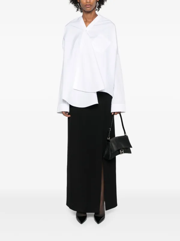 Balenciaga ノットディテール シャツ | ホワイト | FARFETCH JP