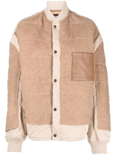 Junya Watanabe layered tonal bomber-jacket