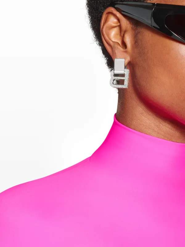 Balenciaga cheap pink earrings