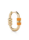Maria Black 14K yellow gold vertigo oval hoop earring