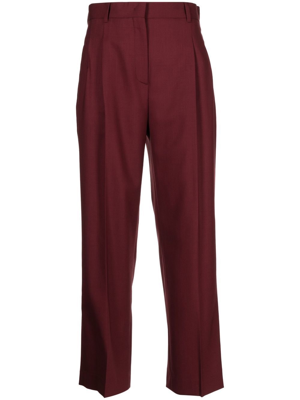 Ps By Paul Smith Tailored Wool Trousers In Red