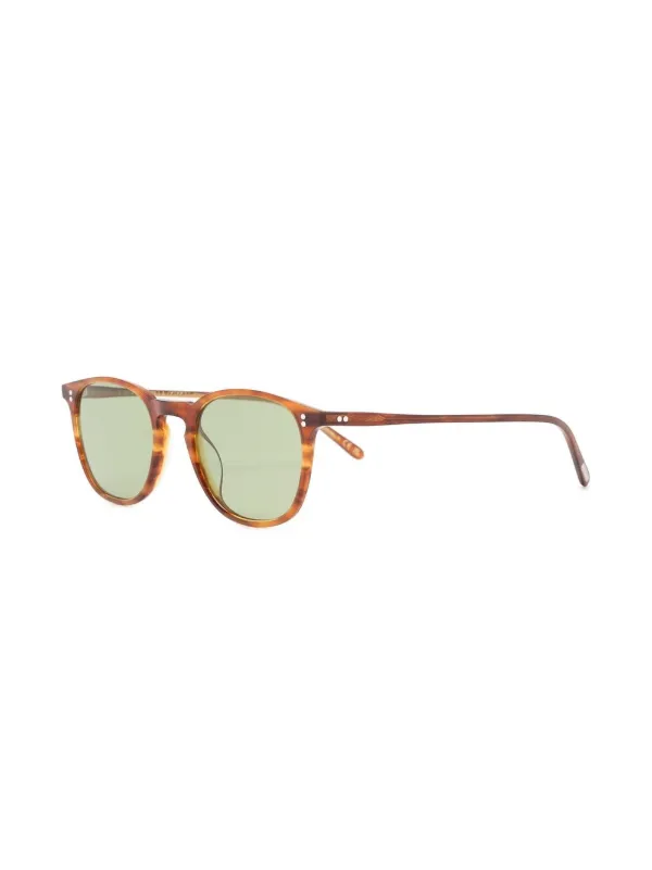 Oliver Peoples トータスシェル ラウンドサングラス | ブラウン 