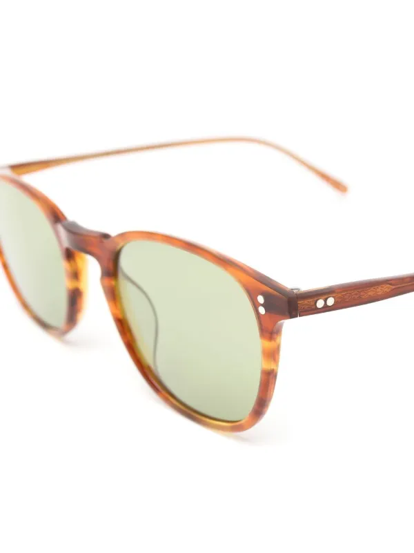 Oliver Peoples トータスシェル ラウンドサングラス | ブラウン 