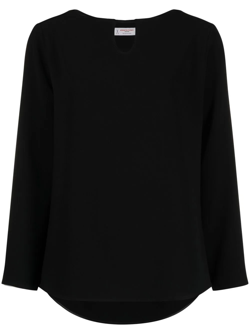 

Alberto Biani cut-out long-sleeve blouse - Black