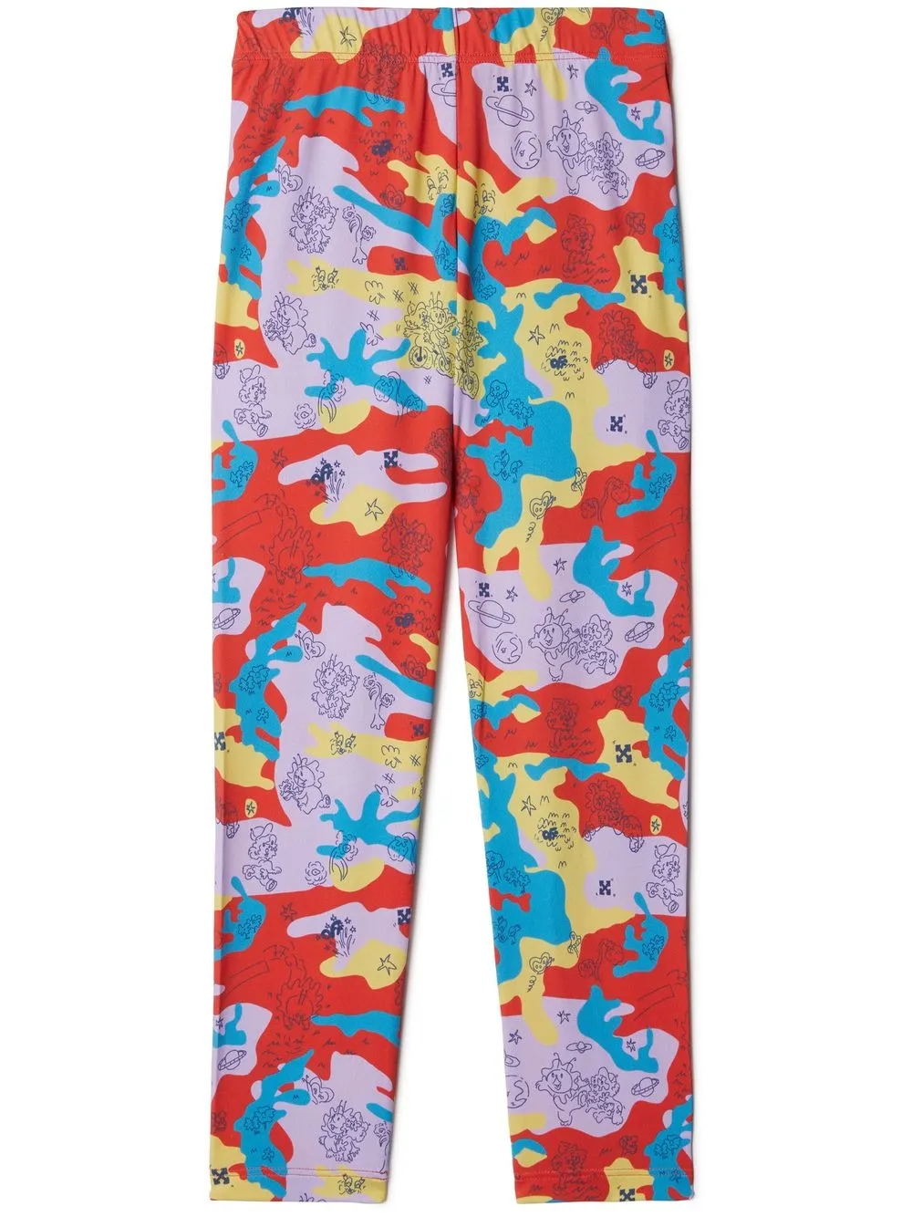 

Off-White Kids leggins con estampado militar - Multicolor