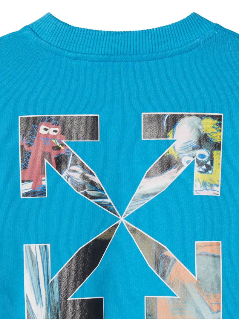 Sweatshirt mit Rundhalsausschnitt und Monster-Pfeil