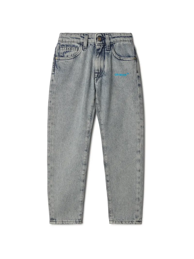 Helvetica Diag Jeanshose