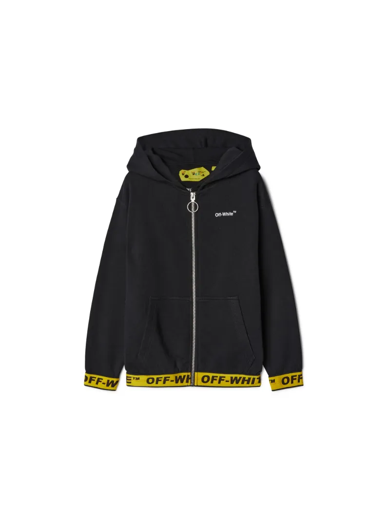 Hoodie mit Logo und Reißverschluss