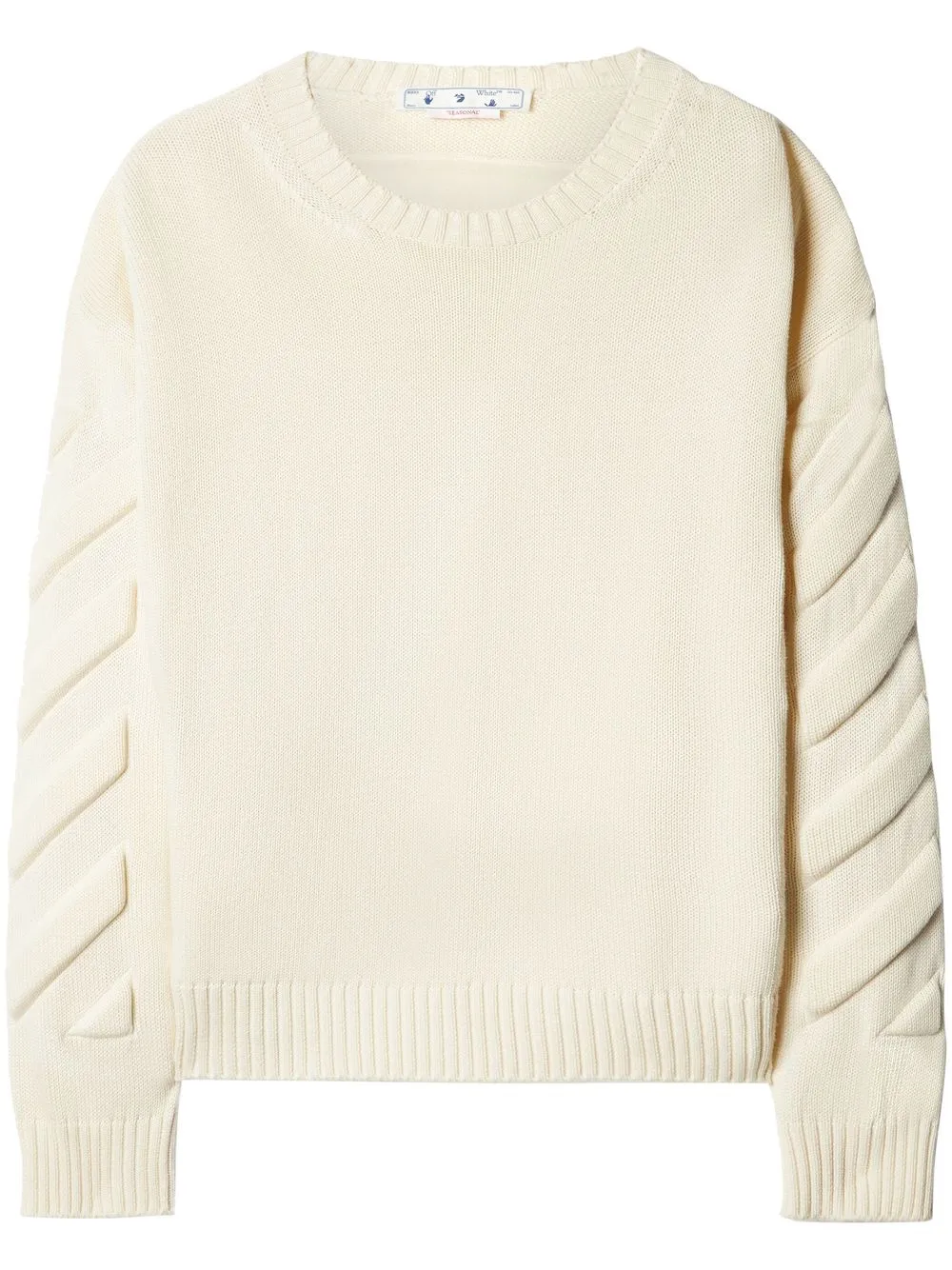 Shop Off-white Arrows Knit Jumper In Neutrals