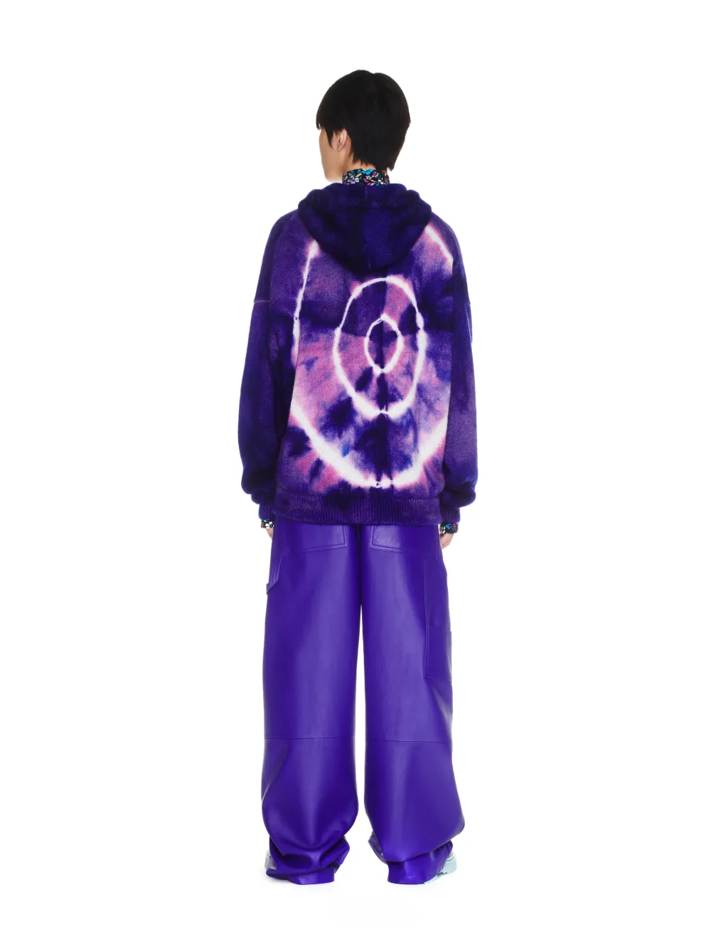 Tie Dye Mohair Skate Hoodie