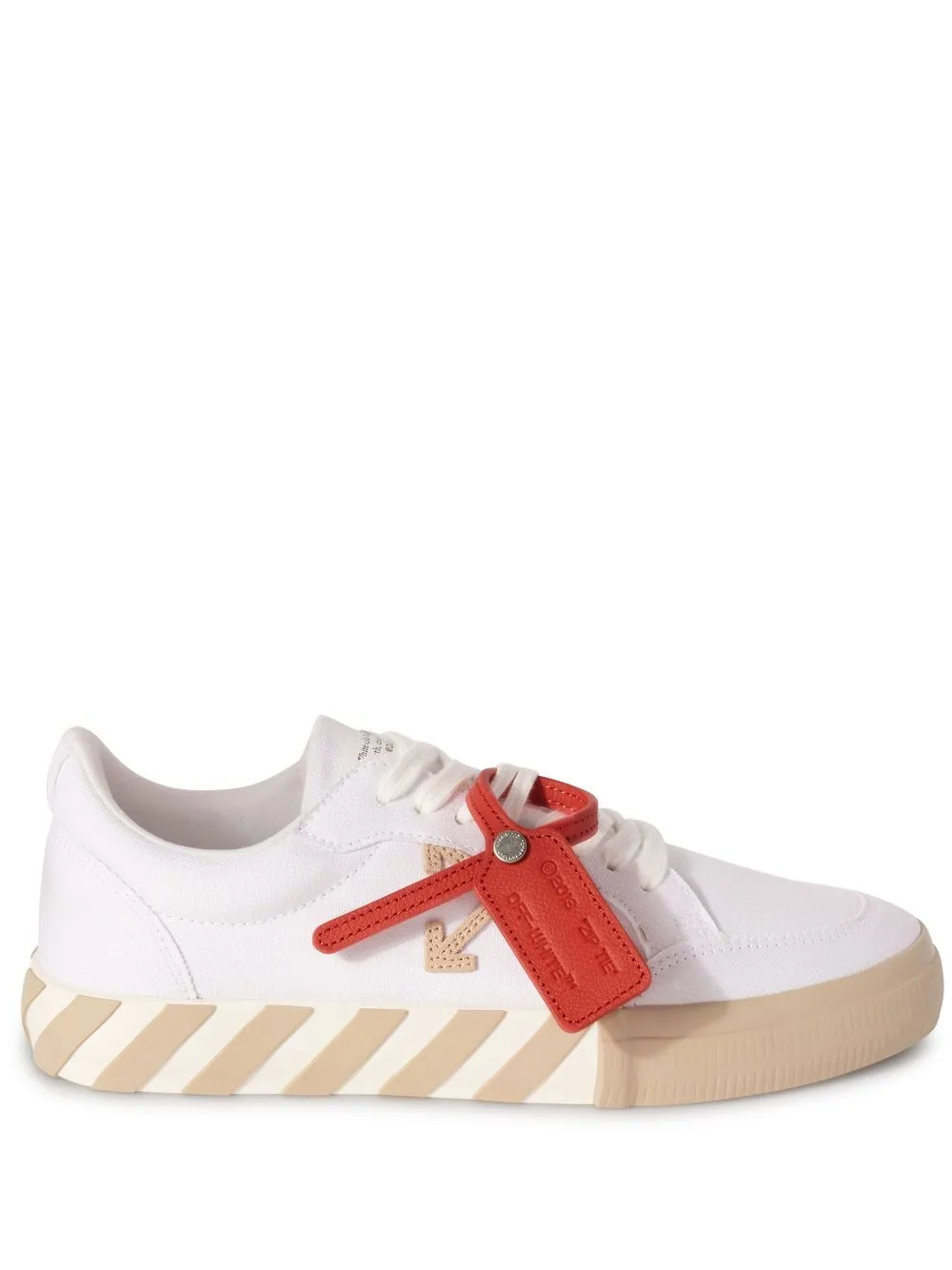 Off-White Low Vulcanized Canvas Sneakers - Farfetch