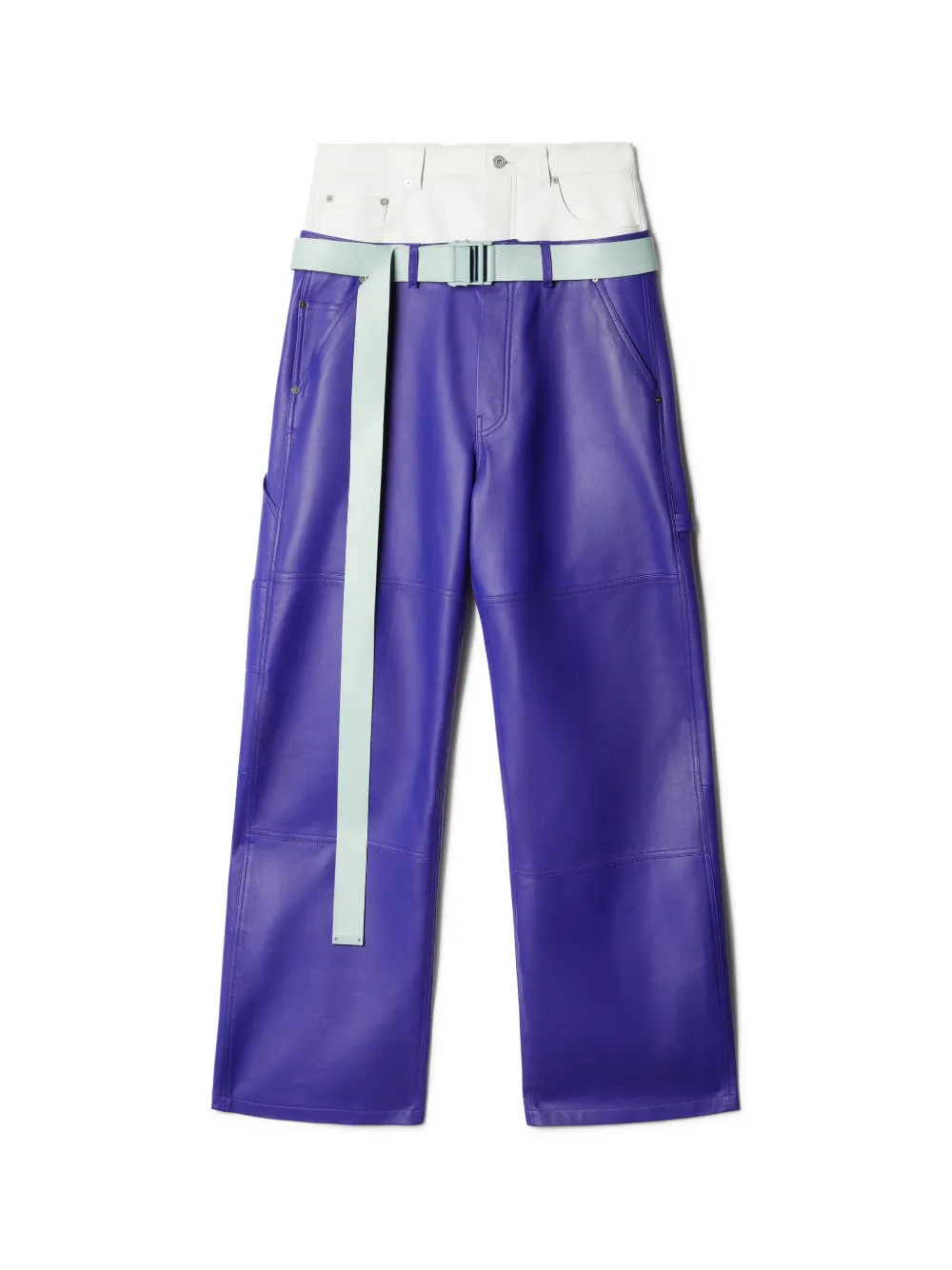 Leather Double Over Pants
